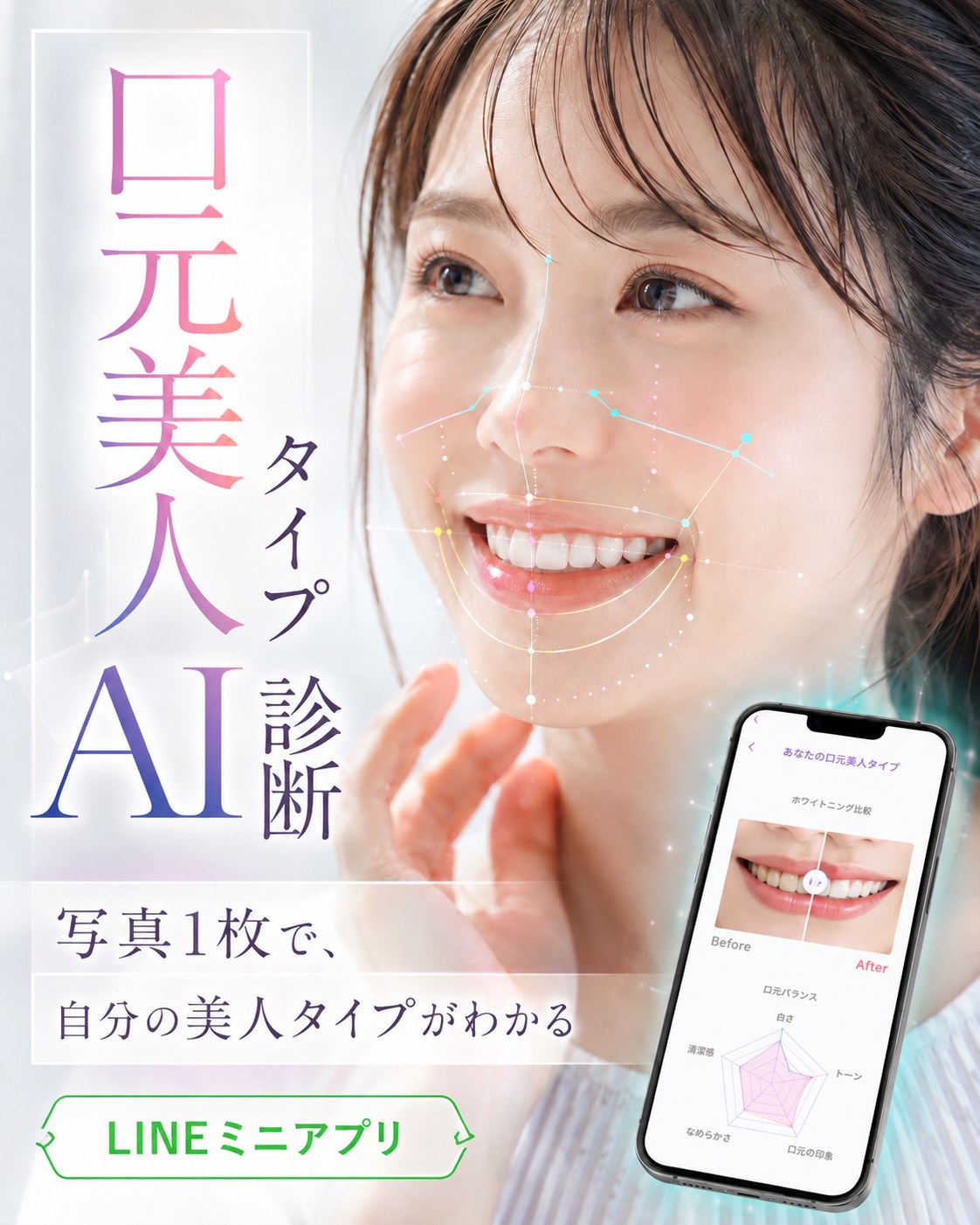 口元美人タイプAI診断のイメージ